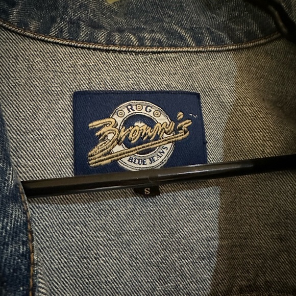 Vintage RG Browns Denim Trucker Jacket - Picture 2 of 6